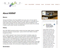 Tablet Screenshot of nsrap.ca